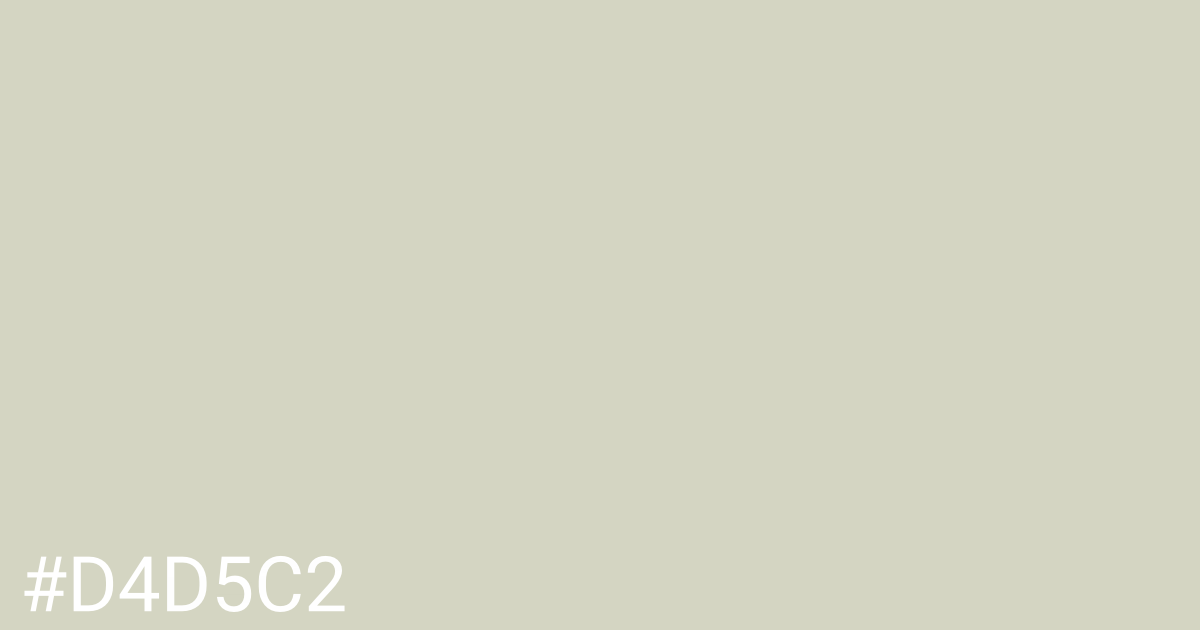 Hex color #d4d5c2 graphic