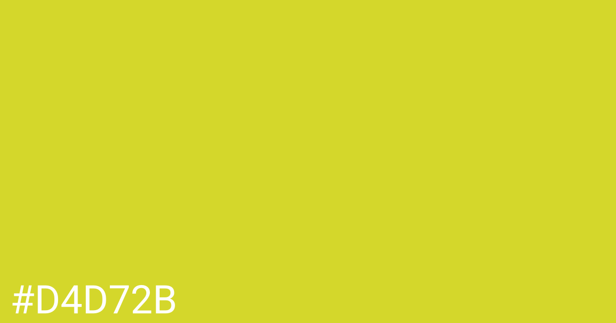 Hex color #d4d72b graphic