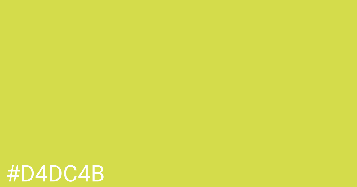 Hex color #d4dc4b graphic