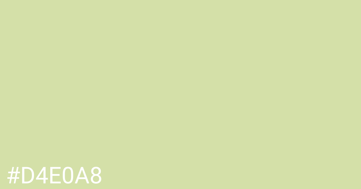 Hex color #d4e0a8 graphic