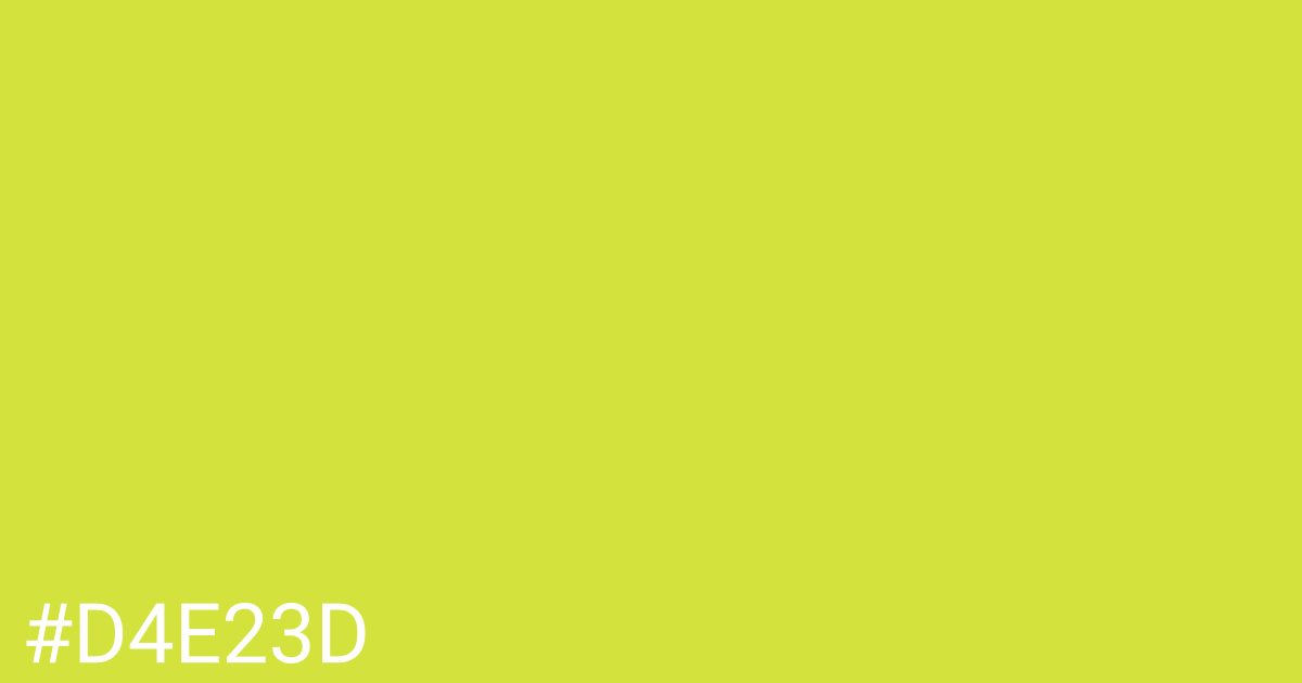 Hex color #d4e23d graphic