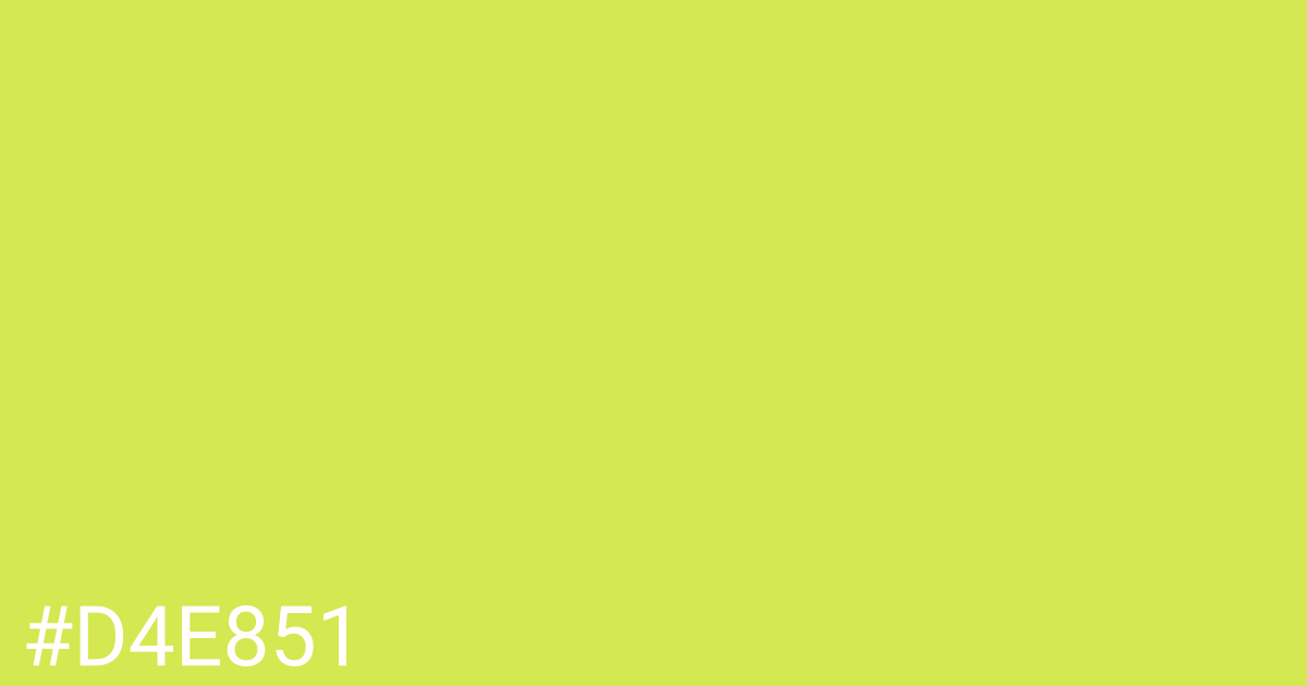 Hex color #d4e851 graphic