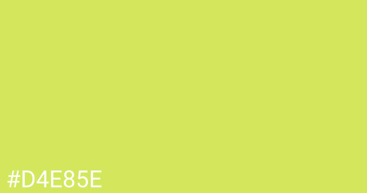 Hex color #d4e85e graphic