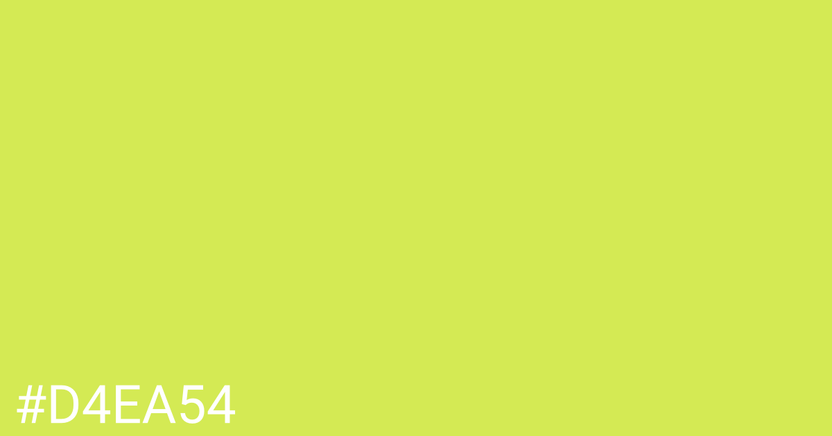 Hex color #d4ea54 graphic