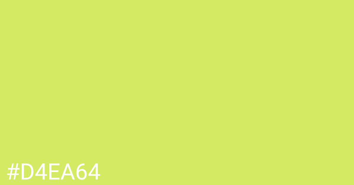 Hex color #d4ea64 graphic