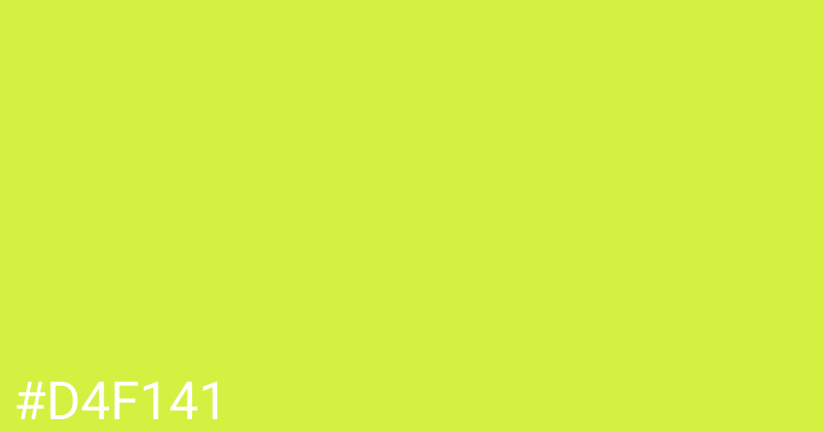 Hex color #d4f141 graphic