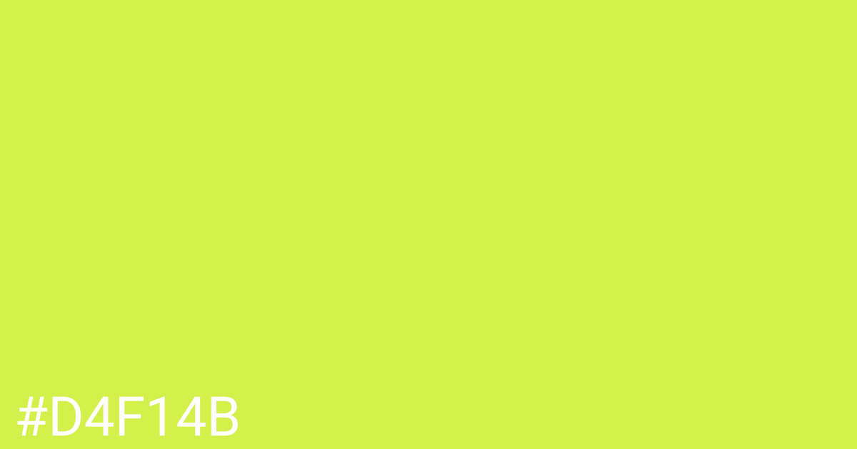 Hex color #d4f14b graphic