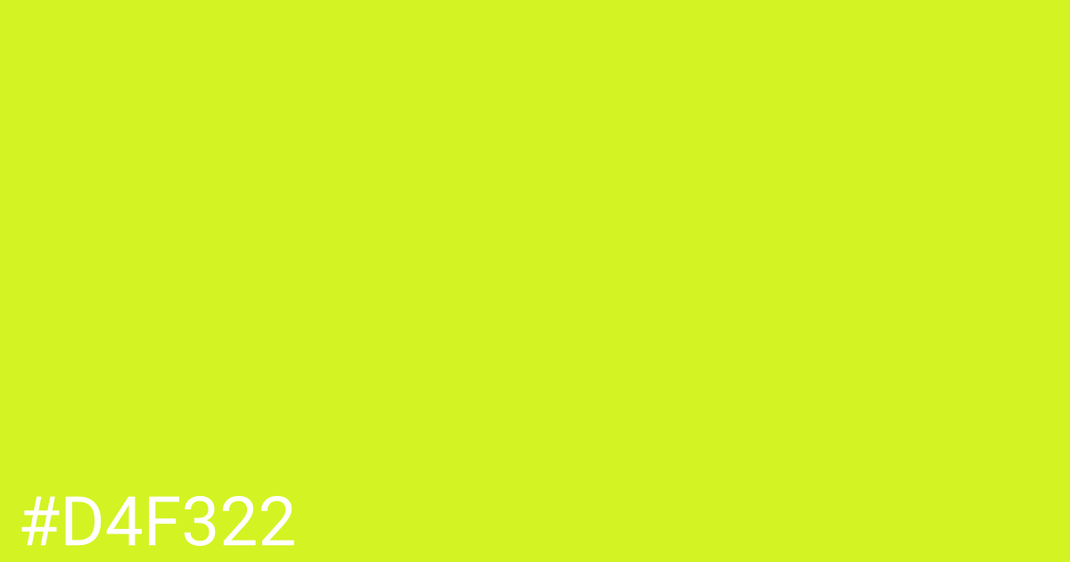 Hex color #d4f322 graphic