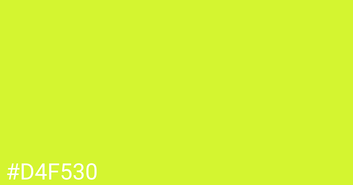 Hex color #d4f530 graphic