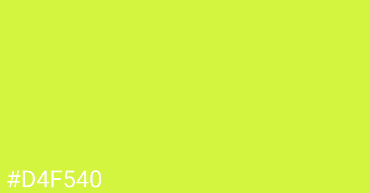 Hex color #d4f540 graphic