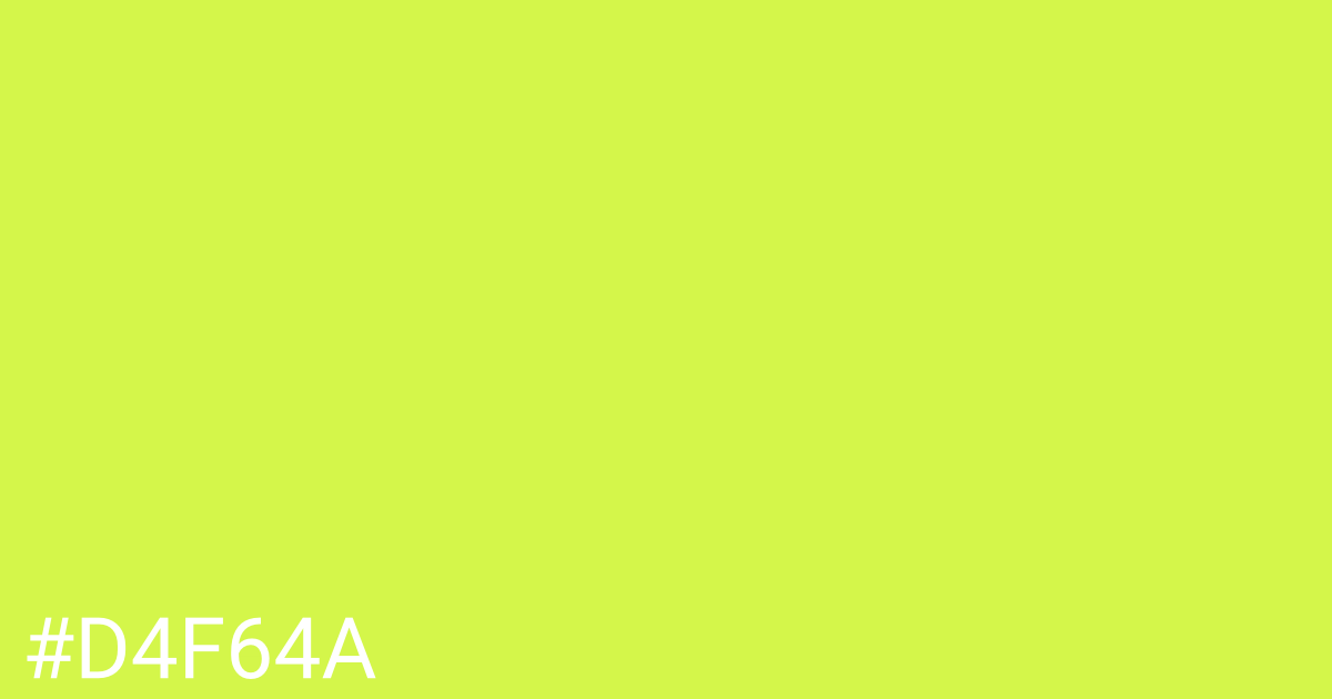 Hex color #d4f64a graphic