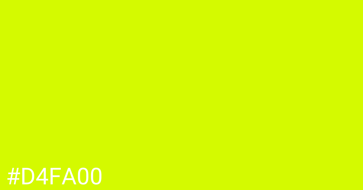 Hex color #d4fa00 graphic