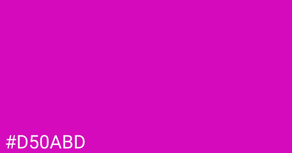 Hex color #d50abd graphic