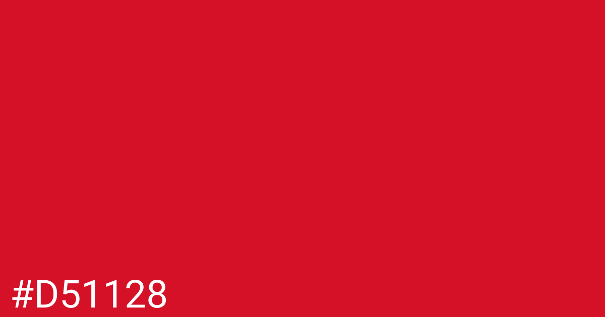 Hex color #d51128 graphic