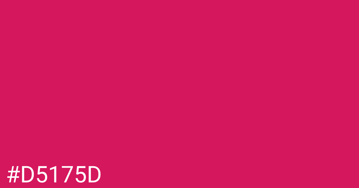 Hex color #d5175d graphic