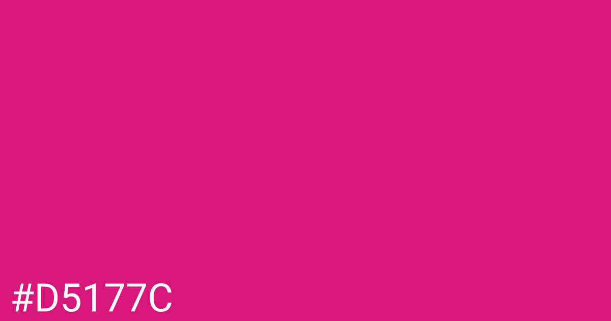 Hex color #d5177c graphic