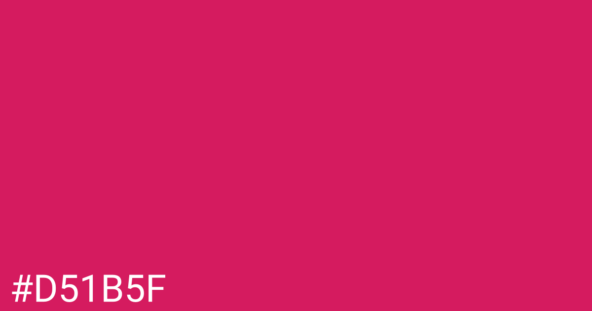 Hex color #d51b5f graphic