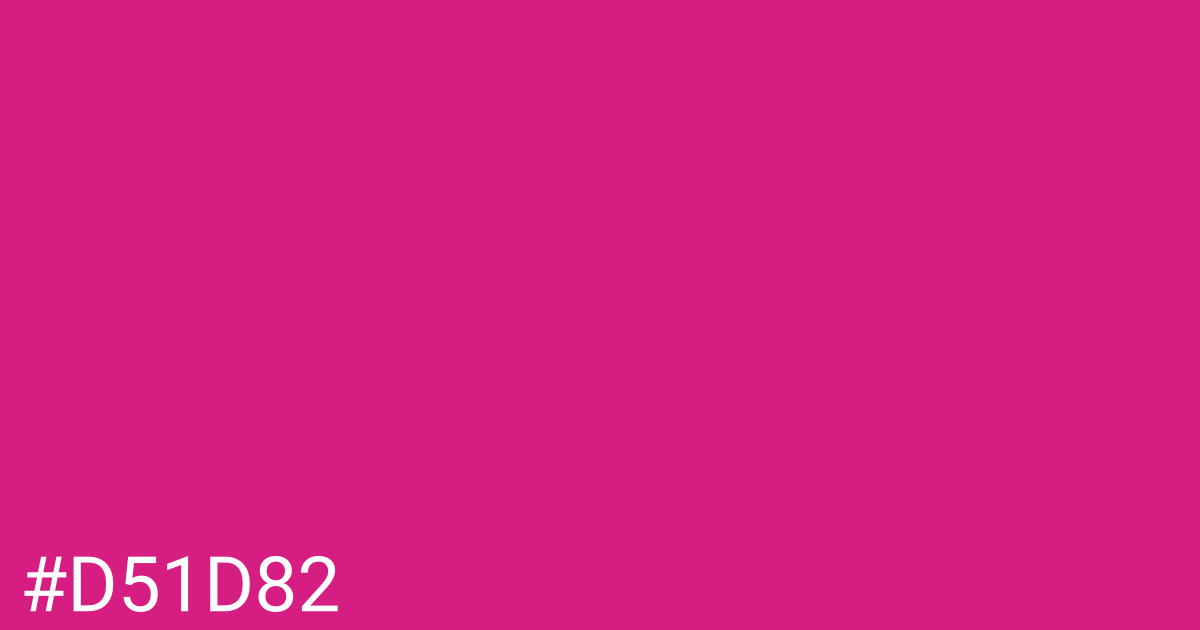 Hex color #d51d82 graphic