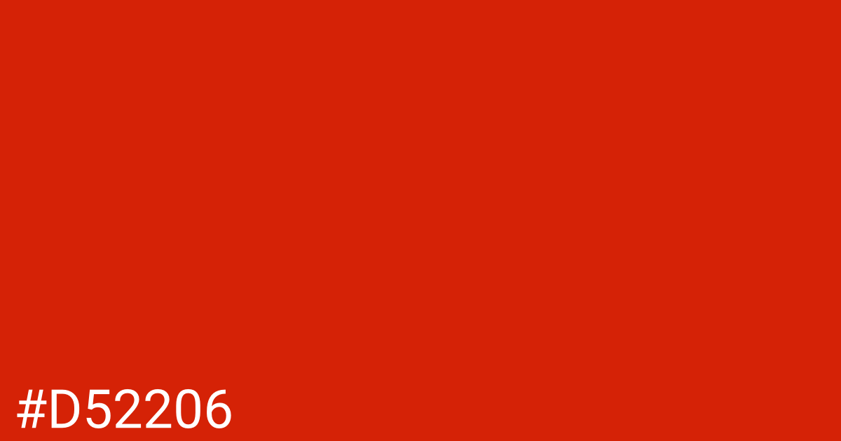 Hex color #d52206 graphic