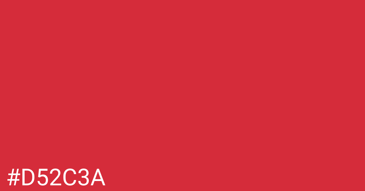 Hex color #d52c3a graphic