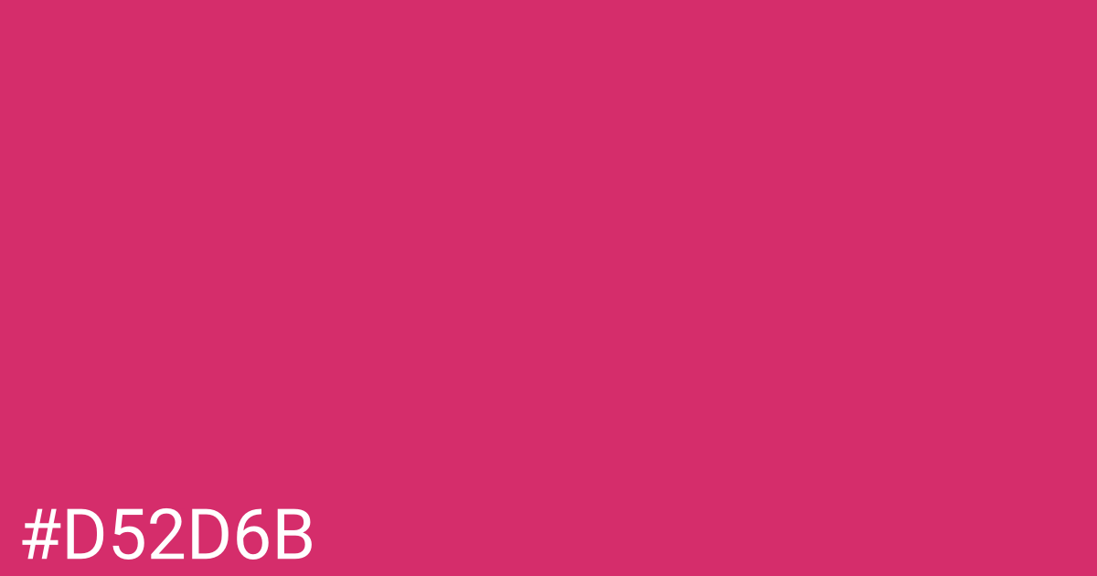 Hex color #d52d6b graphic