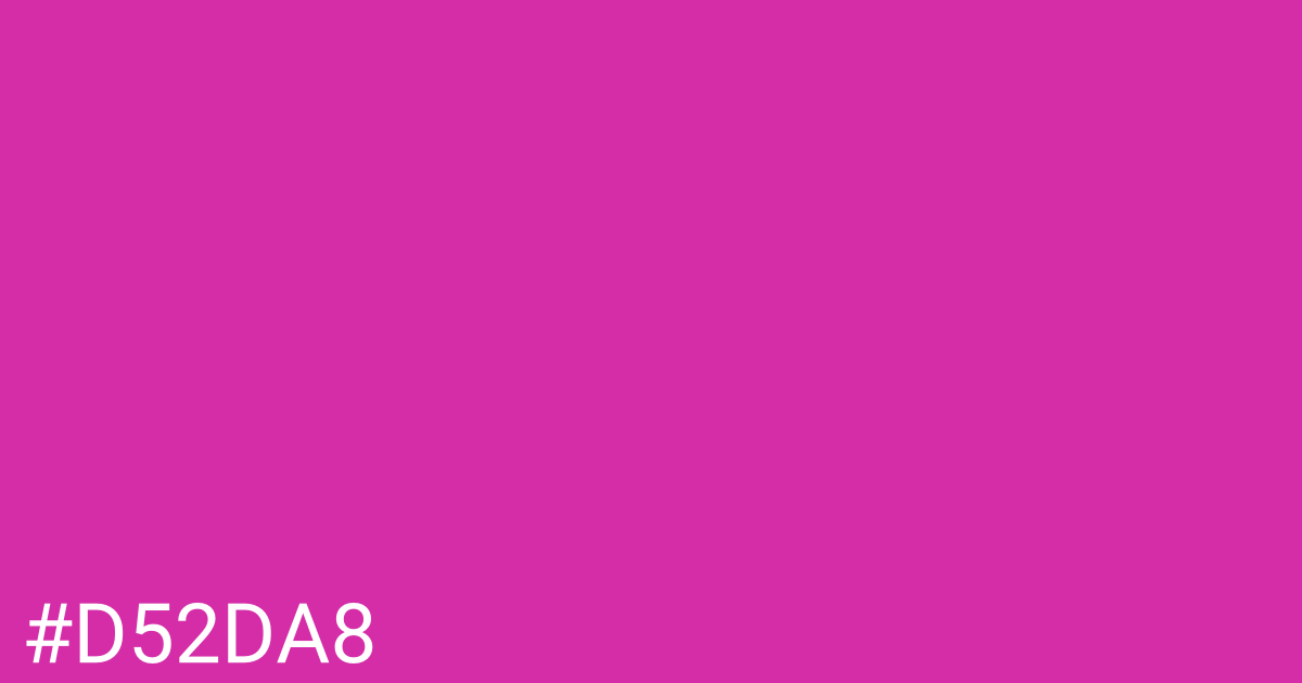 Hex color #d52da8 graphic