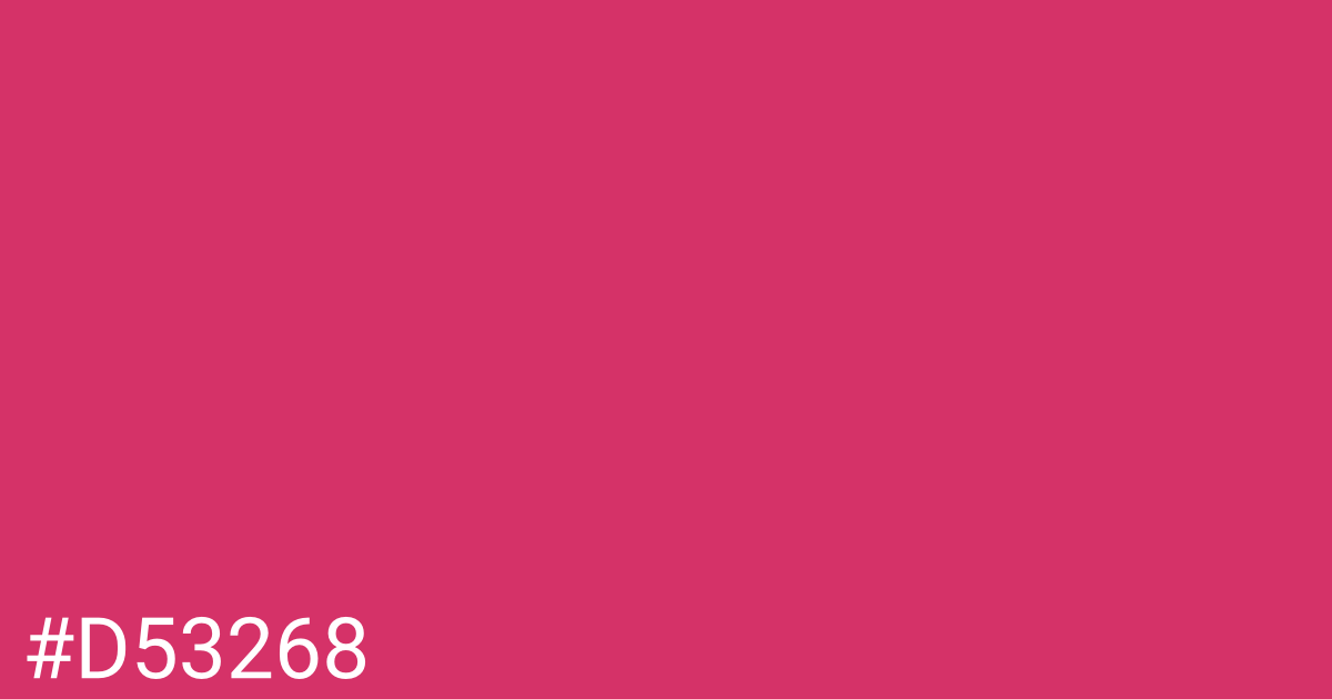Hex color #d53268 graphic
