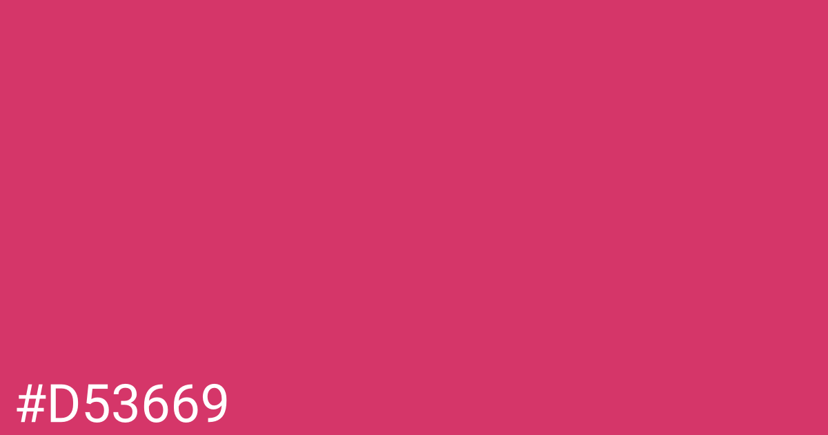 Hex color #d53669 graphic