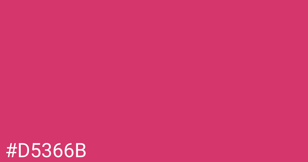 Hex color #d5366b graphic