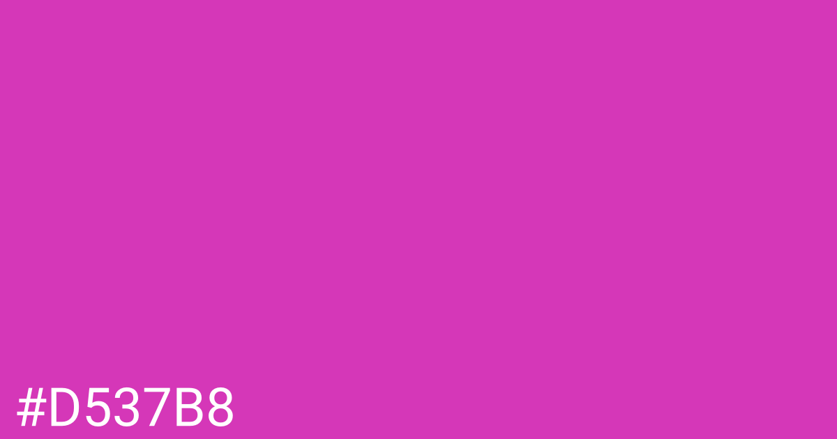 Hex color #d537b8 graphic