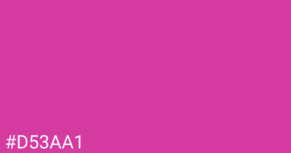 Hex color #d53aa1 graphic