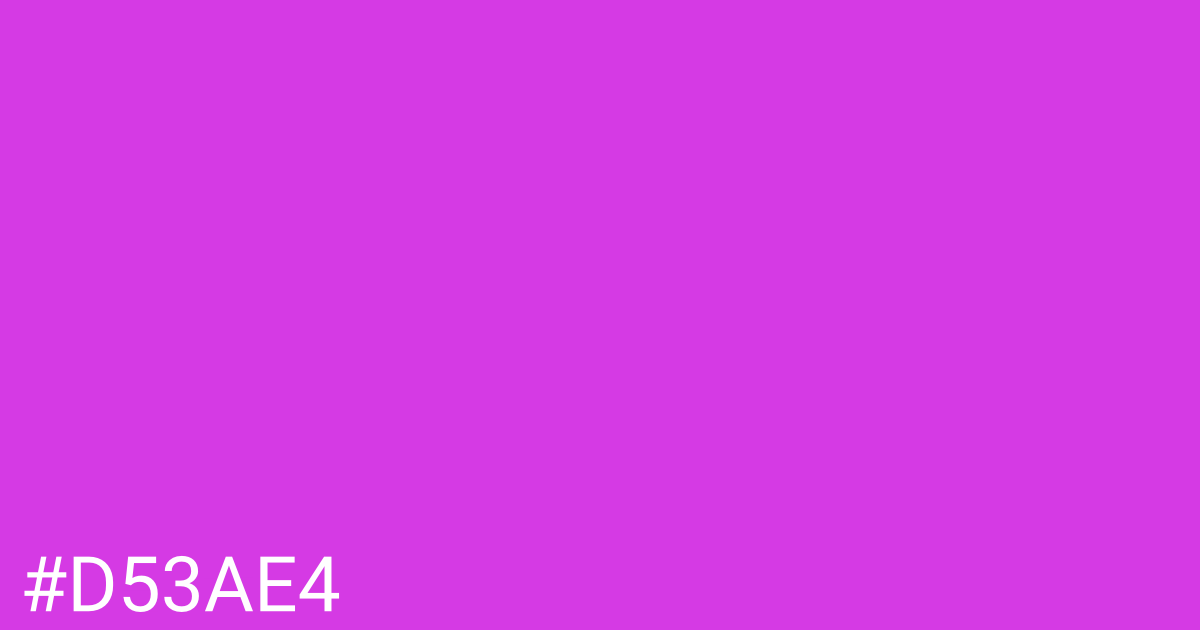 Hex color #d53ae4 graphic