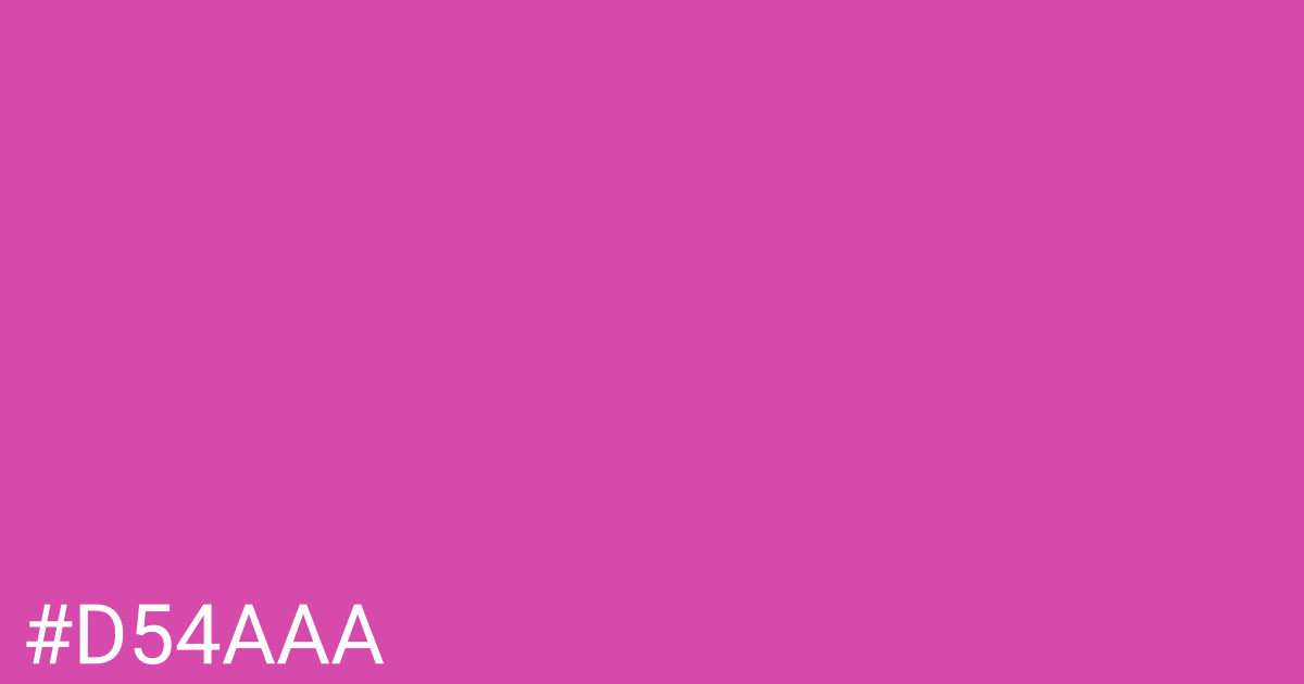 Hex color #d54aaa graphic