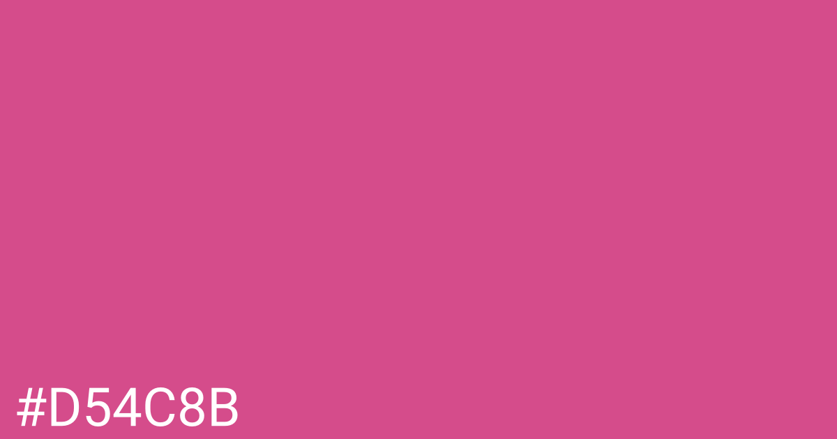 Hex color #d54c8b graphic