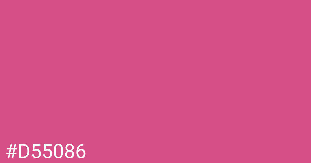 Hex color #d55086 graphic