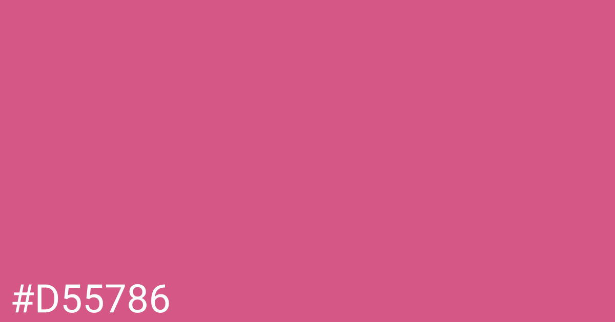 Hex color #d55786 graphic