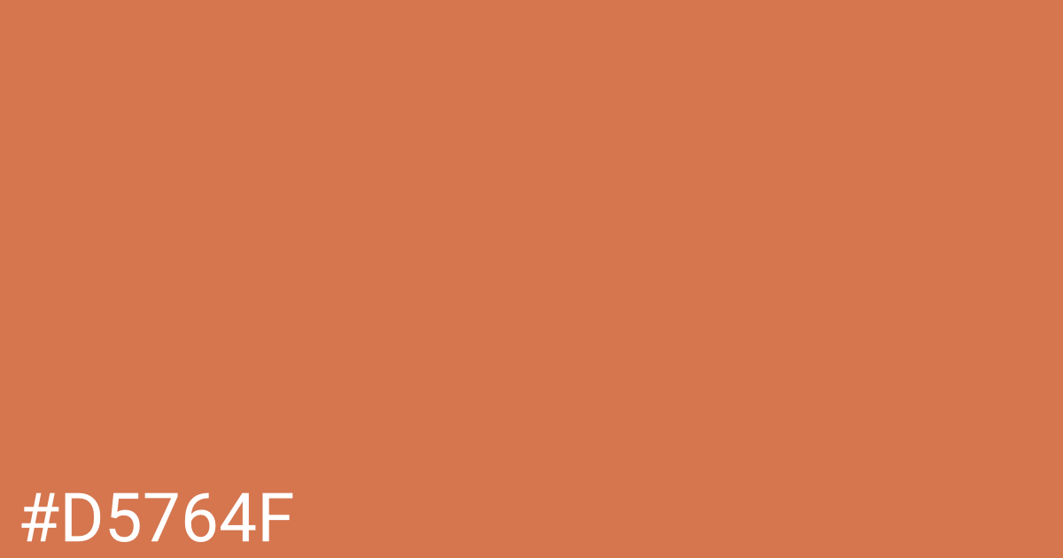 Hex color #d5764f graphic