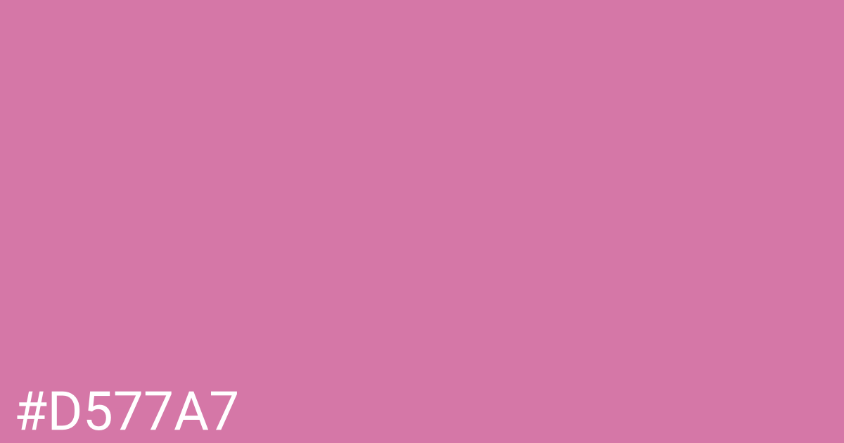 Hex color #d577a7 graphic