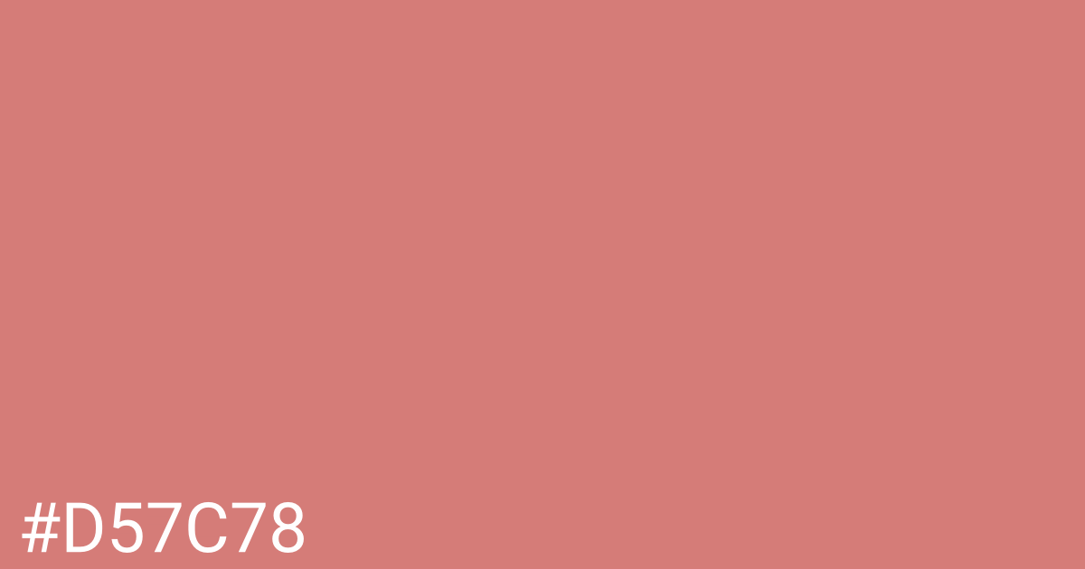 Hex color #d57c78 graphic