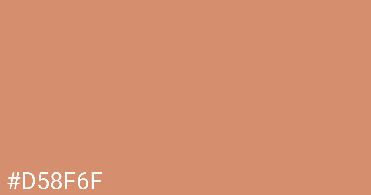 Hex color #d58f6f graphic