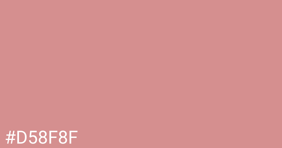 Hex color #d58f8f graphic