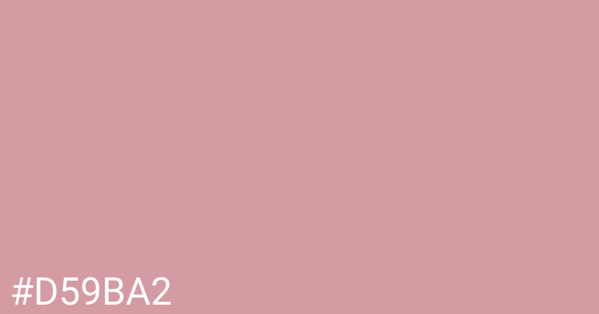 Hex color #d59ba2 graphic