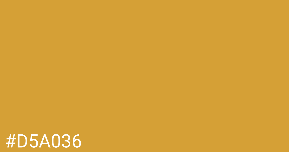 Hex color #d5a036 graphic