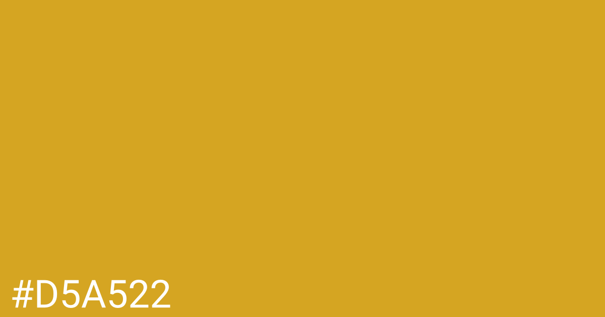 Hex color #d5a522 graphic