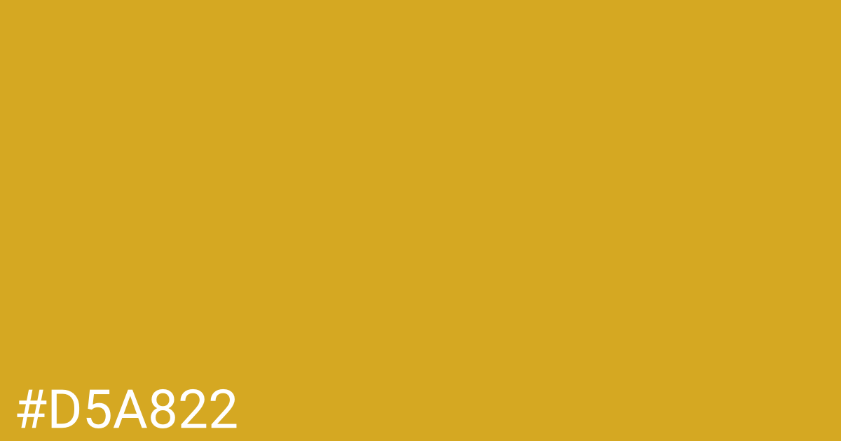 Hex color #d5a822 graphic