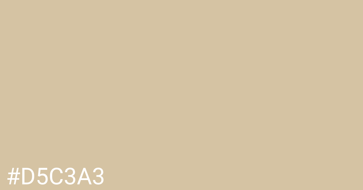 Hex color #d5c3a3 graphic