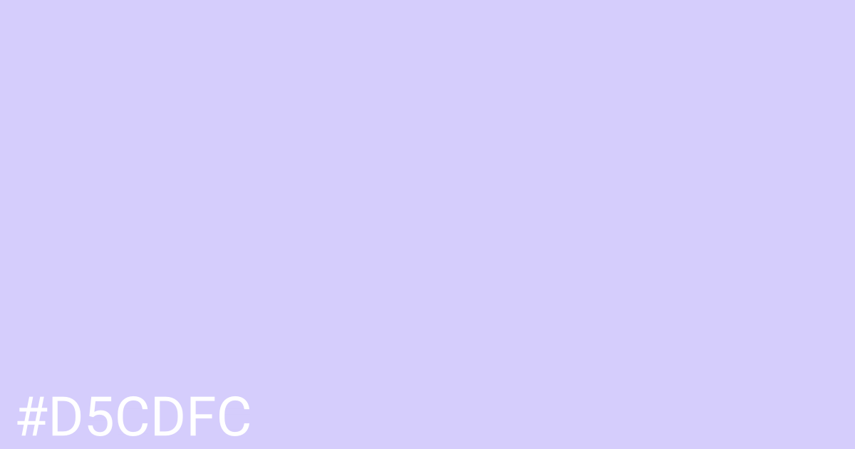 Hex color #d5cdfc graphic