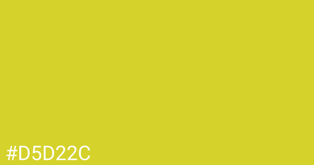 Hex color #d5d22c graphic