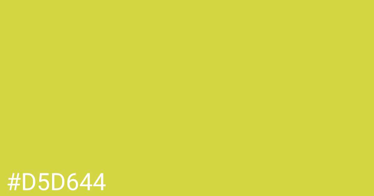 Hex color #d5d644 graphic