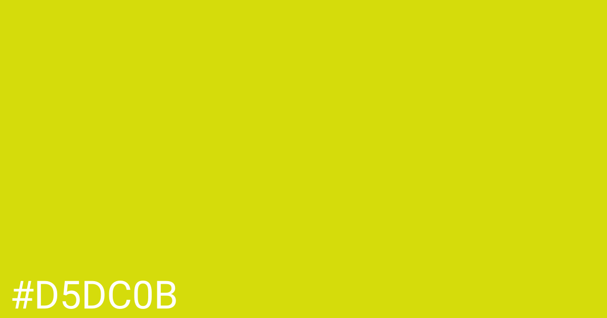 Hex color #d5dc0b graphic